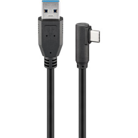 CABLE USB C / USB A 3.0 90° 1M GOOBAY