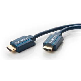 CORDON PRO HDMI 1M HAUT DEBIT MALE / MALE AVEC ETHERNET CLICKTRONIC