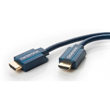 CORDON HDMI STANDARD 15M MALE - MALE AVEC ETHERNET CLICKTRONIC - 70309