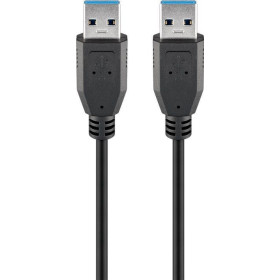 CORDON USB A MALE / USB A MALE 3.0 EN 1 METRE (120180)