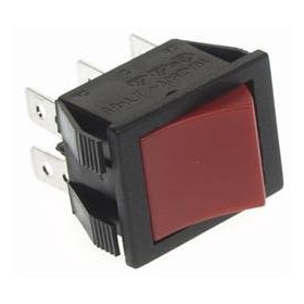 INVERSEUR DOUBLE 250V 10A ON-ON CAPUCHON ROUGE (6080)