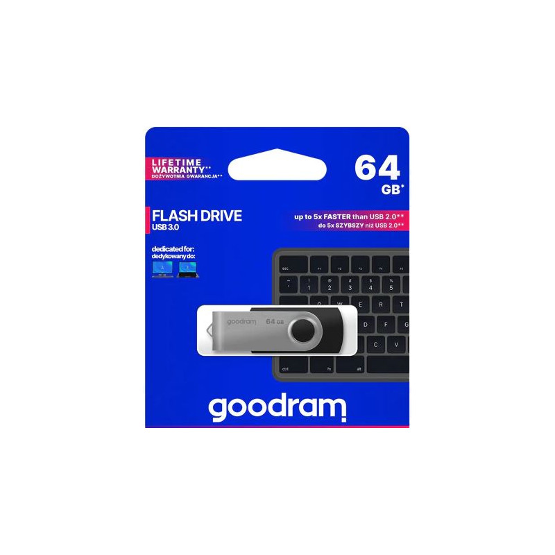 CLE / CLEF / PENDRIVE USB 3.0 NOIRE 64GB GOODRAM