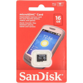 CARTE MEMOIRE MICRO SD HC 16GB CLASS 4 SANDISK
