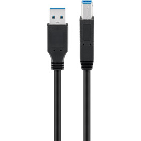 CORDON USB A MALE / USB B MALE 3.0 EN 3 METRES