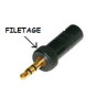 FICHE JACK 3.5MM STEREO MALE A VISSER (6080)