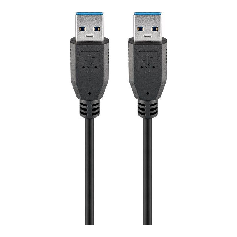 CORDON USB A MALE / USB A MALE 3.0 EN 1.80 METRE