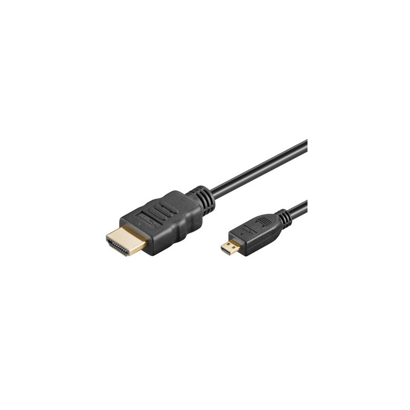 CORDON MICRO HDMI D MALE / HDMI A MALE 1 METRE