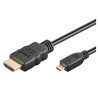 CORDON MICRO HDMI D MALE / HDMI A MALE 1 METRE