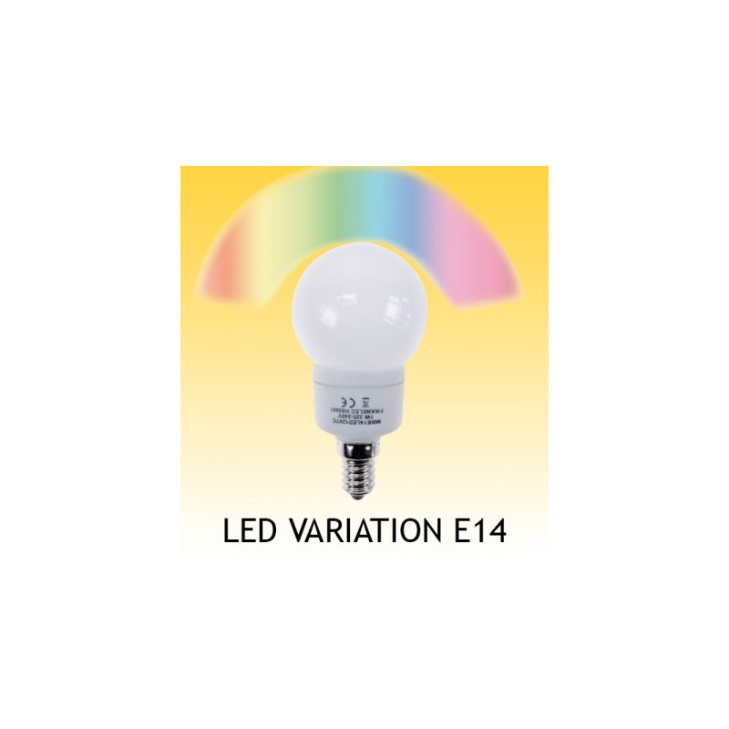 LAMPE LED 230V 1W E14 CHANGEMENT DE COULEUR LENT