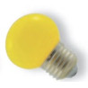 LAMPE LED 230V 1W E27 JAUNE 45X70mm 30 LUMENS 320° (80120)