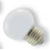 LAMPE LED 230V 1W E27 BLANC 6500°K 45X70mm 50 LUMENS 320° (80120)