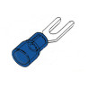 10 COSSES FOURCHE 5.3MM BLEU (1.5-2.5mm²)