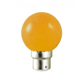 LAMPE LED 230V 0.8W B22D ORANGE 45X70mm