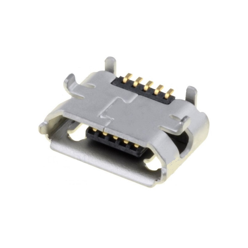 SOCLE MICRO USB B PCB SMT 5 PINS HORIZONTAL DORE 0,65mm (6080)