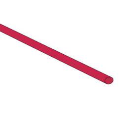 GAINE THERMORETRACTABLE 2:1 - 2.4mm - ROUGE - 1 METRE