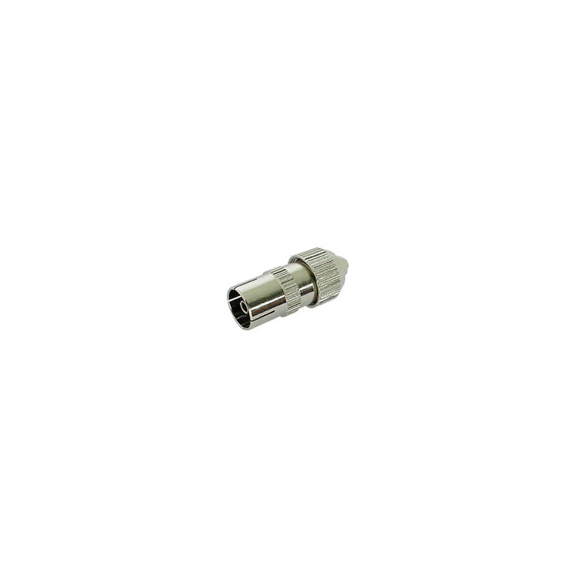 Fiche Antenne TV Droite Femelle Onlex - Pour Connexion Câble Coaxial, Réception Numérique