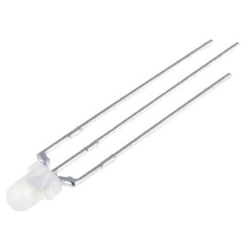 LED BICOLORE 3mm 2-2.5Vcc 20mA ROUGE / VERT 10-7mcd ANODE COMMUNE (6080)
