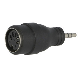 ADAPTATEUR DIN FEMELLE 5 BROCHES 180° VERS JACK MALE 3.5mm STEREO (70100)