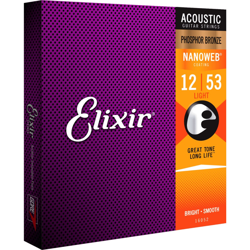  ELIXIR NANOWEB PHOSPHORE BRONZE LIGHT 12-53