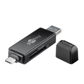 LECTEUR DE CARTE 2 EN 1 MICRO SD VIA USB-C USB 3.0 GOOBAY