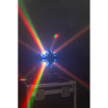 LYRE DMX A LED RGBW 4-EN-1 AVEC 8 ANNEAUX LUMINEUX IBIZA