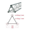 STRUCTURE TRIANGULAIRE 150mm 0.25 METRE ASD