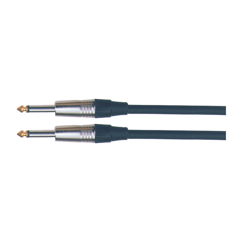 CORDON HP 2x1,5mm² JACK / JACK 6.35mm 20 METRES YELLOW CABLE