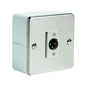 5 Prises XLR 3 Broches Femelle à Montage Panneau - Couleur Argent/noir - Pour Audio Professionnel, Connecteurs Châssis