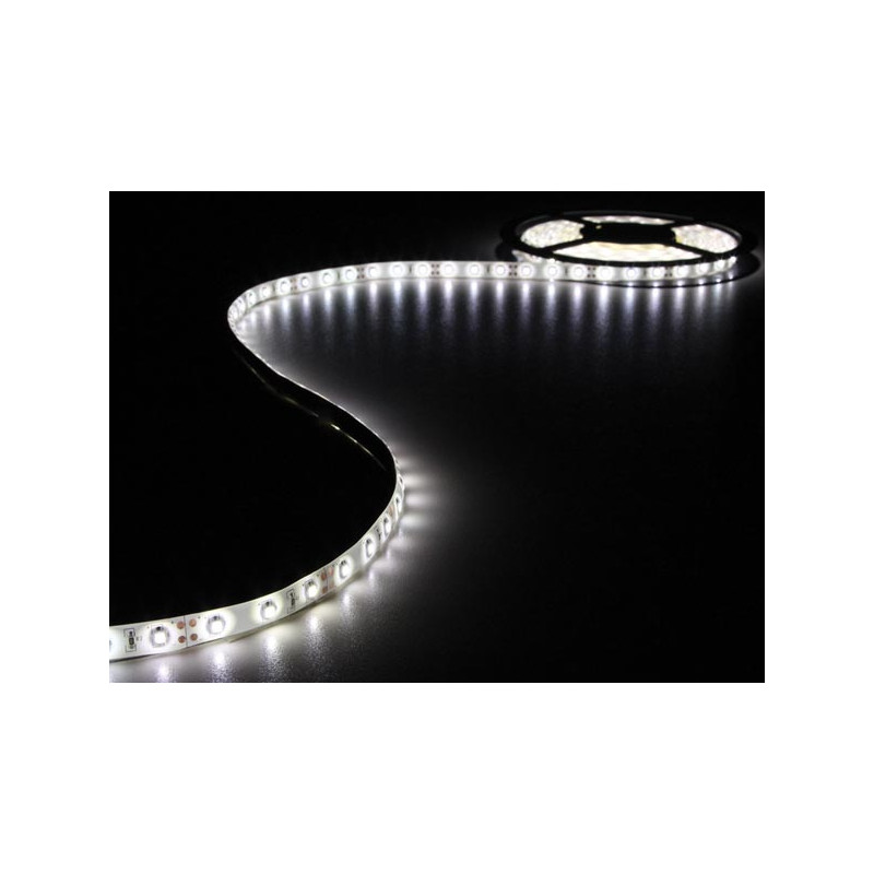 KIT RUBAN À LED FLEXIBLE AVEC ALIMENTATION - BLANC FROID - 300 LED - 5 m -