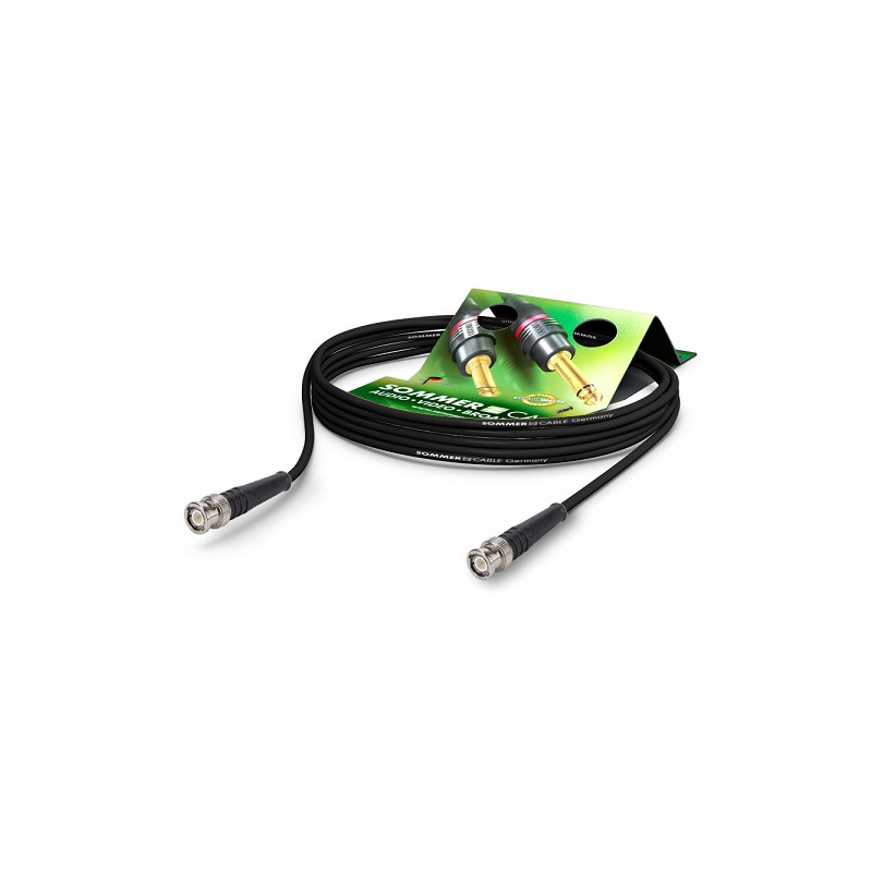 CORDON BNC 50 OHMS MALE/MALE 1 x 0,48 mm² 5 M SOMMER CABLE