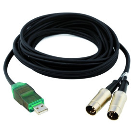 CABLE USB / DOUBLE MIDI 3M ALCTRON