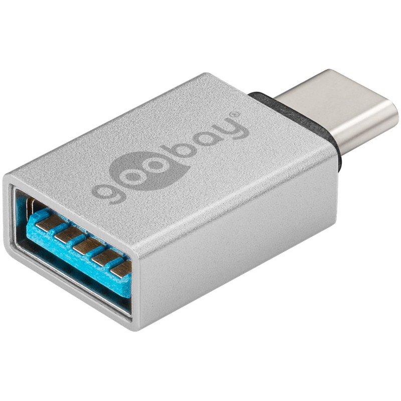 ADAPTATEUR USB C / USB A OTG SUPER SPEED ARGENT GOOBAY