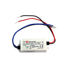 DRIVER 230Vca  11-23Vcc 350mA POUR LED 8W MEAN WELL (100150)