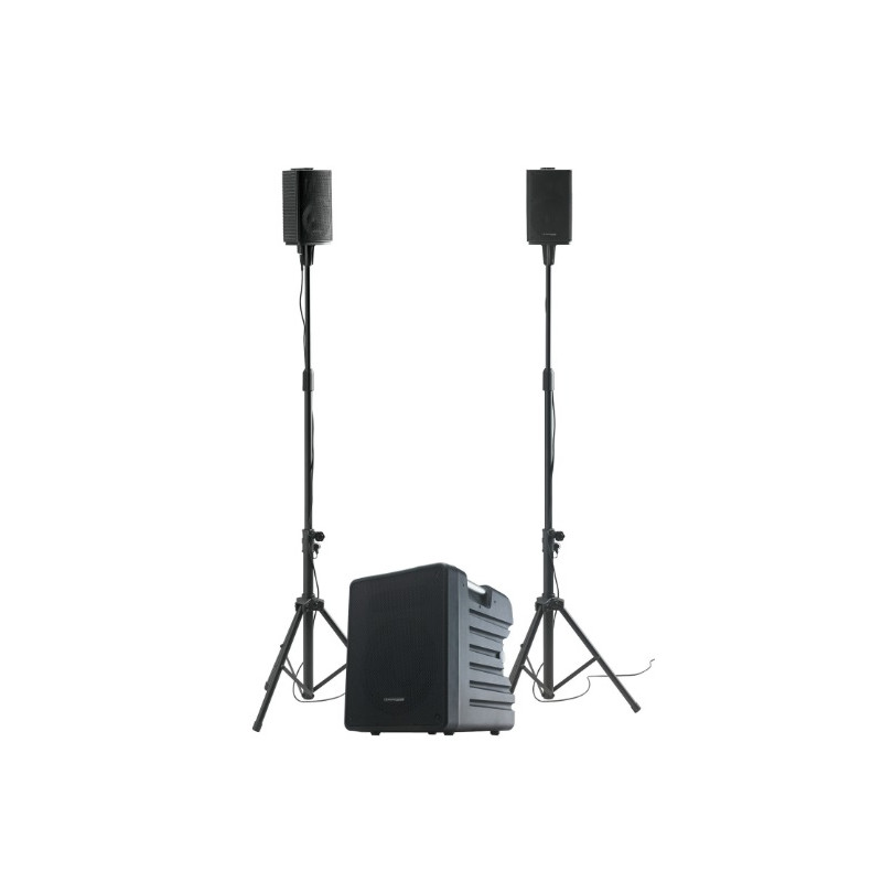 SYSTEME ACTIF SUBWOOFER + COLONNE + MIXEUR + PIEDS AUDIOPHONY