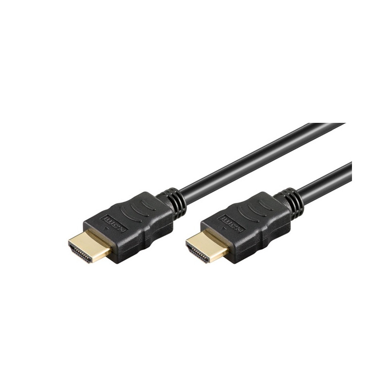 CORDON HDMI HAUTE VITESSE MALE/MALE 7,50 METRES NOIR GOOBAY