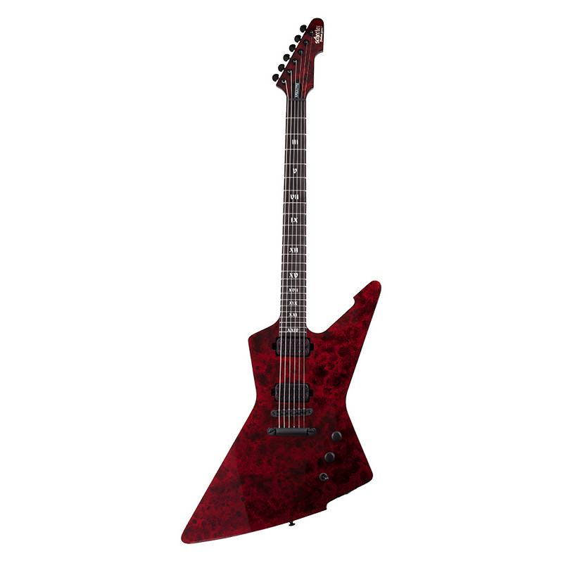 SCHECTER E-1 APOCALYPSE RED REIGN