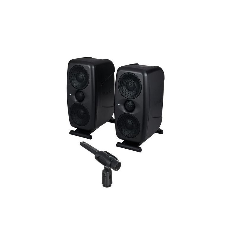 PAIRE ENCEINTE DE MONITORING NOIRE AMPLIFIEE 100W AVEC ARC ILOUD PAIRE ENCEINTE DE MONITORING NOIRE AMPLIFIEE 100W AVEC ARC ILOUD