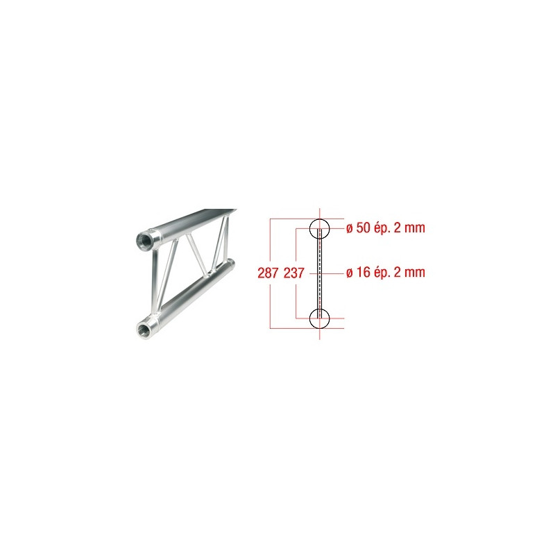 STRUCTURE ECHELLE 290MM LG DE 0.50M