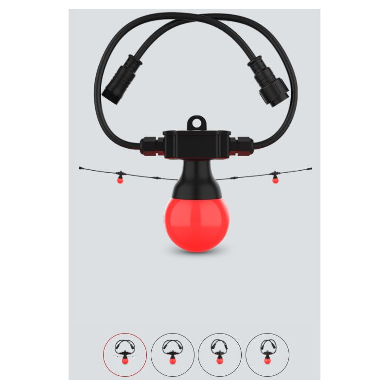 GUIRLANDE EXTERIEURE LED 20 AMPOULES CHAUVET