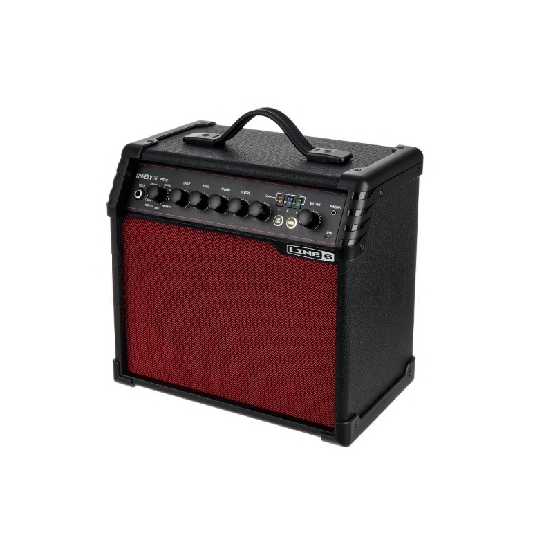 AMPLI GUITARE SPIDER ROUGE V 20W LINE 6 SERIE LIMITEE