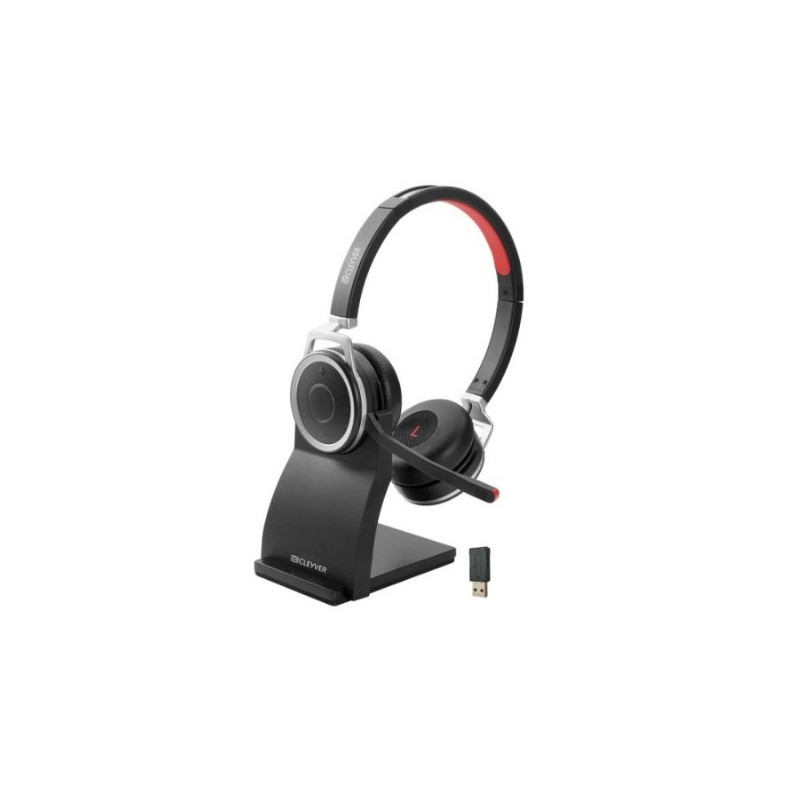 CASQUE PC SANS FIL DUO BLUETOOTH AVEC BASE DE CHARGE CLEYVER