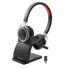 CASQUE PC SANS FIL DUO BLUETOOTH AVEC BASE DE CHARGE CLEYVER