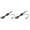 50032CORDON VGA MALE / VGA MALE + AUDIO 3 METRES GOOBAY