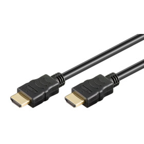 CORDON HDMI HAUTE VITESSE MALE/MALE 15 METRES NOIR GOOBAY - 30HZ