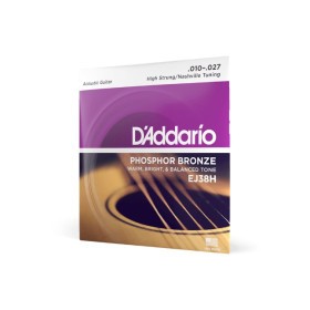 D'ADDARIO EJ38H PHOSPHOR BRONZE HIGH STRUNG/NASHVILLE TUNING 10-27