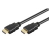 CORDON HDMI HAUTE VITESSE MALE/MALE 1.5 M 4K@60Hz NOIR GOOBAY