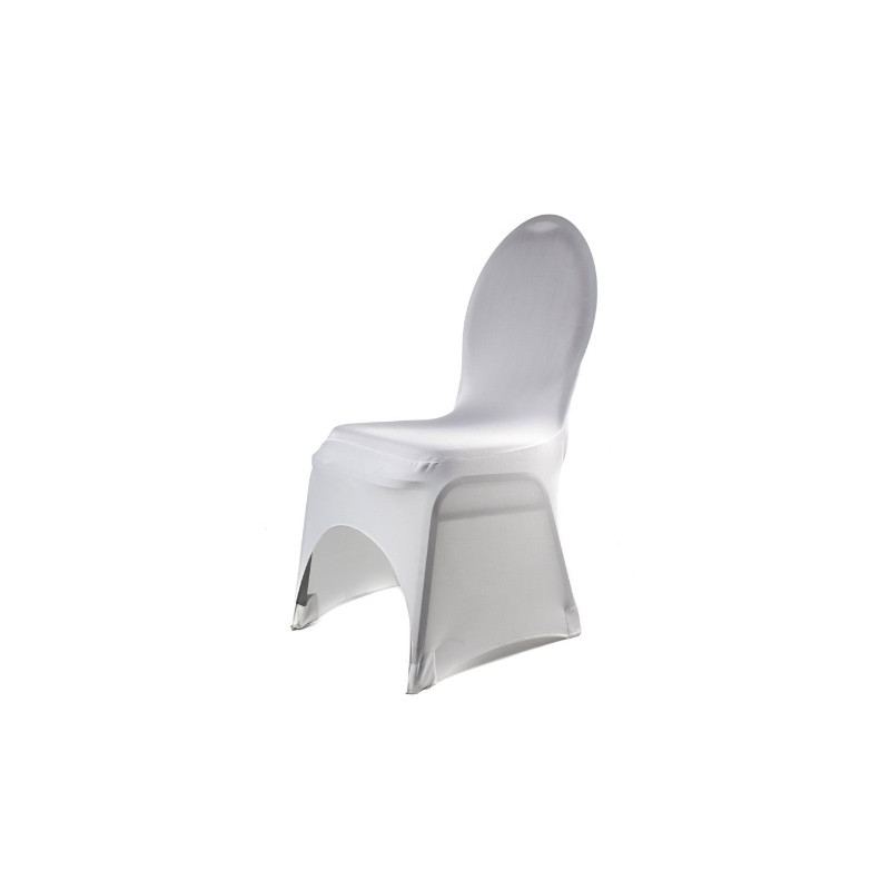 HOUSSE POUR CHAISE LYCRA BLANC