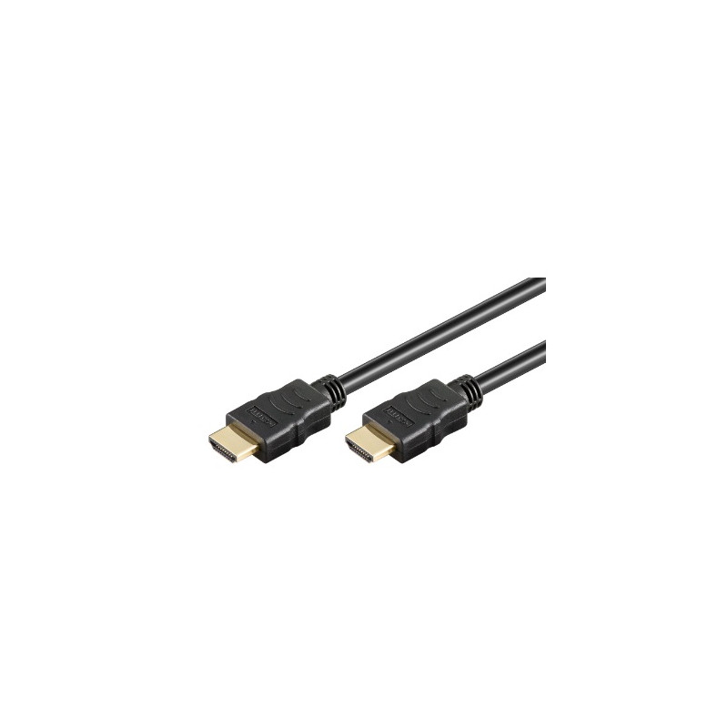 CORDON HDMI HAUTE VITESSE MALE/MALE 15 METRES NOIR GOOBAY - 60HZ