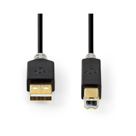 CABLE USB A - USB B MALE MALE 2 M NEDIS