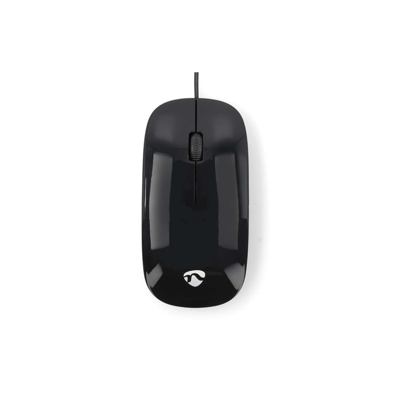 SOURIS OPTIQUE FILAIRE USB ULTRA-MINCE 1000 PPI NOIRE NEDIS